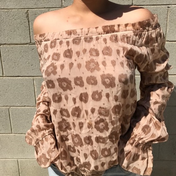 Rachel Zoe Off Shoulder Floral Blouse - Picture 2 of 8